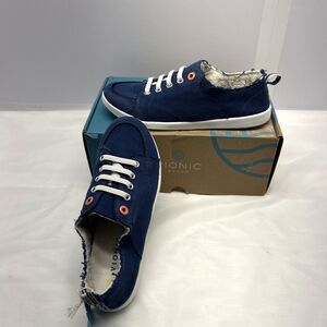 Vionic Beach Shoes Pismo Navy Canvas Women Sz 8